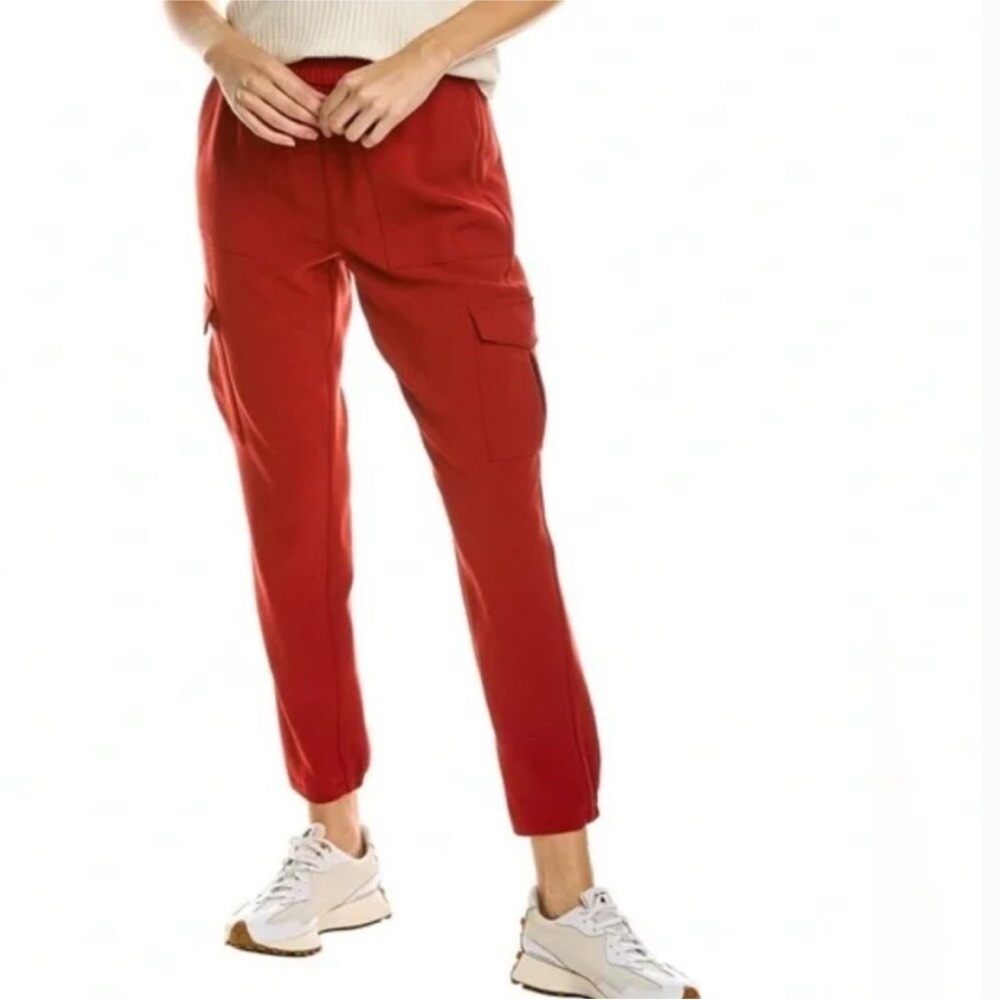 Women's Theory Northsound Cargo Jogger Red size 6 Pants.